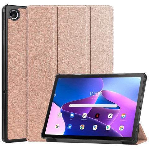 Pouzdro na tablet Lenovo Tab M10 FHD Plus 10.6 3 GEN 3RD 3gen 2023 TB-125FU / TB-128FU pouzdro obal knihy růžové zlato sklo