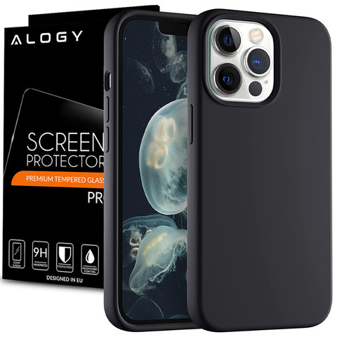 Ochranné pouzdro na telefon Alogy Thin Soft Case pro iPhone 13 Pro černé sklo