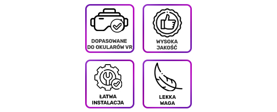 Opaska na głowę do Oculus Quest 2 pasek na rzep