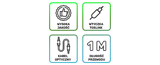 Alogy 6,0mm optický kabel pro 1m přenos zvuku