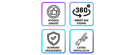 Uchwyt samochodowy na lusterko wsteczne Alogy do telefonu  