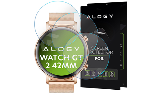5x Folia hydrożelowa Alogy Hydrogel do Huawei Watch GT 2 42mm