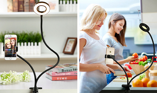 Alogy LED selfie ring light phone holder
