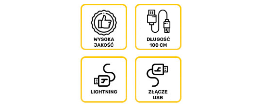 Kabel USB to Lightning 100 cm bílý