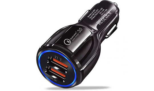 Ładowarka samochodowa szybka Alogy 2x USB QC 3.0 18W