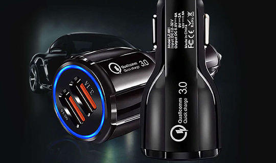 Ładowarka samochodowa szybka Alogy 2x USB QC 3.0 18W