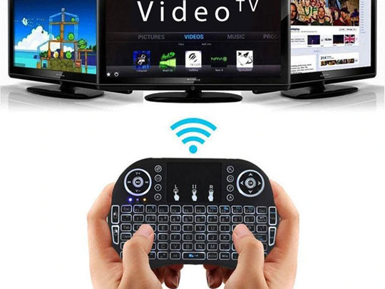 Mini-Tastatur Wireless Small Alogy beleuchtetes 3-Farben-Touchpad