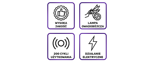 6 LED UV Alogy Insektenvernichterlampe, tragbare Insektenfalle