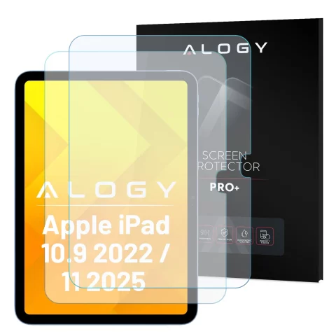 Gehärtetes Glas für Apple iPad 10.9 10 Gen 2022 (A2696/A2757/A2777) Alogy Displayschutz Pro 9H-Loch-Displayschutz