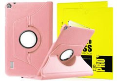 360 Rotating Case Huawei MediaPad T3 7.0 Pink Glass