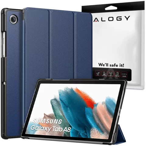 Alogy Book Cover for Samsung Galaxy Tab A8 2021 SM-X200/SM-X205 Navy