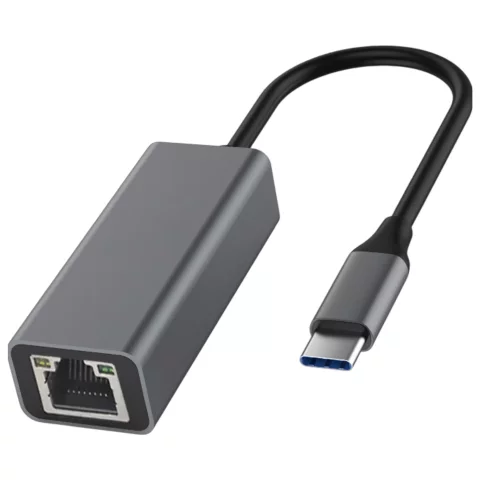 USB-C to Ethernet Adapter Alogy LAN RJ45 Network Card GIGABIT 1000MBPS Black