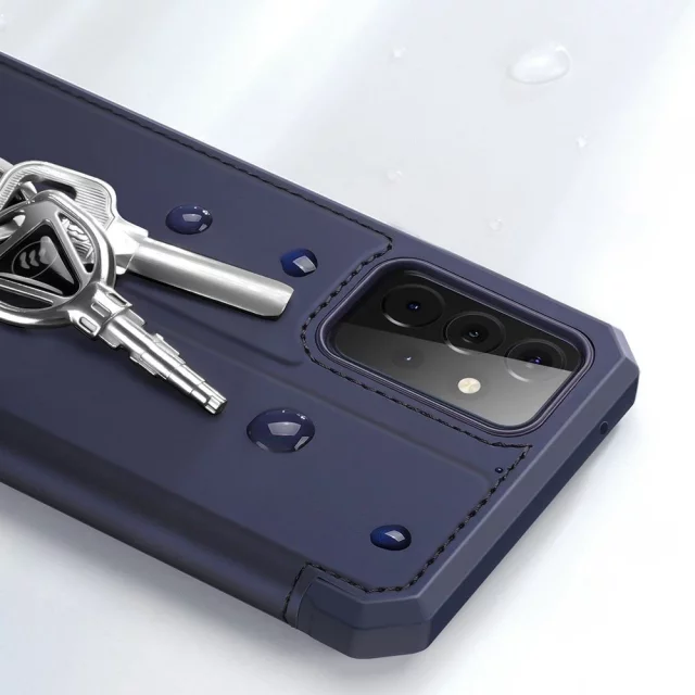DUX DUCIS Skin X Holster Cover mit Flip Cover für Samsung Galaxy A72 4G blau