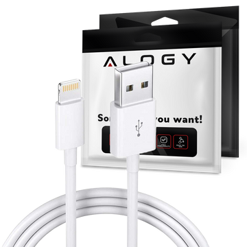 100cm Alogy kabel USB to Lightning White kabel