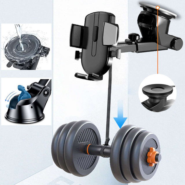 Alogy držák telefonu do auta 2 v 1 na čelní sklo na mřížku palubní desky Organizér