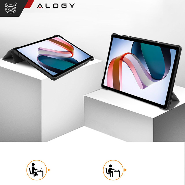 Case for Xiaomi Redmi Pad SE 2023 11" Smart Case Cover with Flip Housing Case Alogy Gray Glass