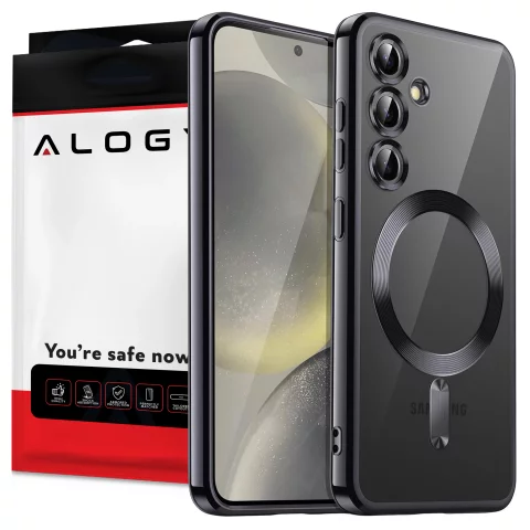 MagSafe Case for Apple iPhone 16 Pro Max Alogy Glamour Luxury Ring Case Gold-Transparent