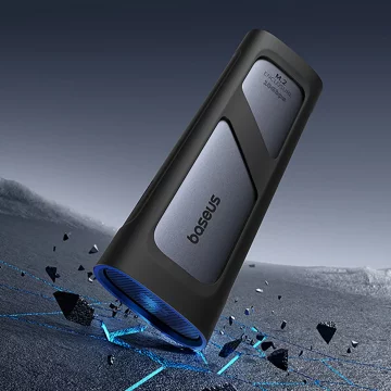 Baseus FlyJoy M.2 NVMe 10 Gb/s SSD-Gehäuse – Graues Gehäuse bis zu 8 TB