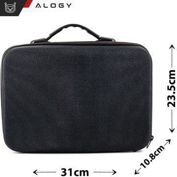 Hartschalenkoffer Koffer Koffer für DJI Mini 4 Pro / DJI Mini 3 Pro / Mini 3 Drohne Hartschale mit Tragegurt Hartschale Alogy Schwarz