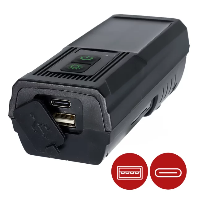 LED-Fahrradfrontlicht mit Solarpanel und Hupe, superhell (1000 lm, 4400 mAh), wasserdicht, schwarz