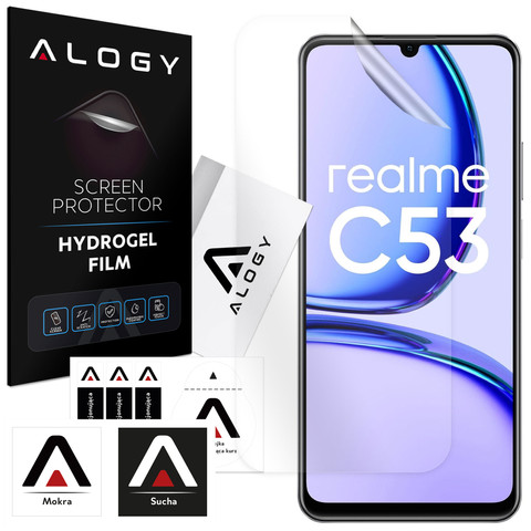 Hydrogelová fólie pro ochranu displeje telefonu Realme C53 Alogy Hydrogel Film