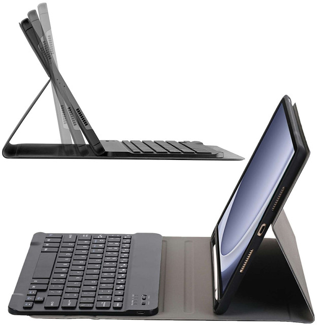Pouzdro na klávesnici pro Samsung Galaxy Tab A9 Plus 2023 11" (X210/X215/X216) Magnetická Bluetooth klávesnice Alogy Black Glass
