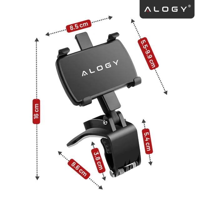 Alogy držák do auta na telefon max 7,2 palce pro černé zrcátko v kokpitu