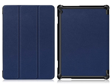 Etui Alogy Book Cover do Lenovo Tab M10 10.1 TB-X605 Granatowe + Szkło