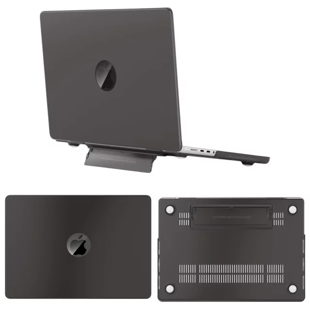 Alogy ProStand™ matte Hülle mit Ständer für MacBook Air 13,3" (A1932/A2179/A2337) Schwarz