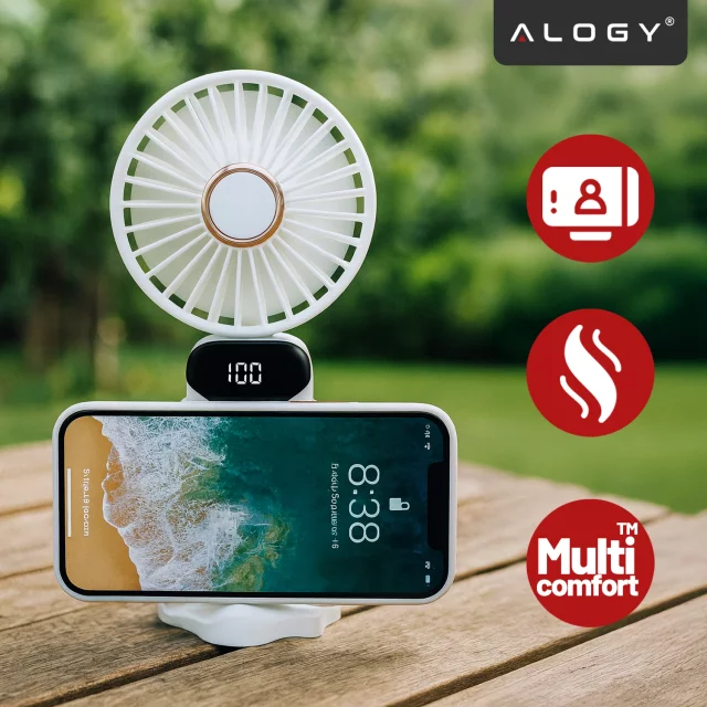 Ručně vyráběná stolní rukojeť Aloga Portable s USB-C tmavě modrou