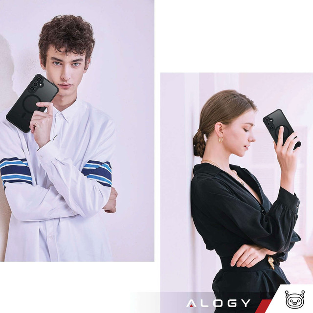 Pouzdro pro Samsung Galaxy S24, Mag Safe Case, zadní kryt telefonu MagMat, matná černá