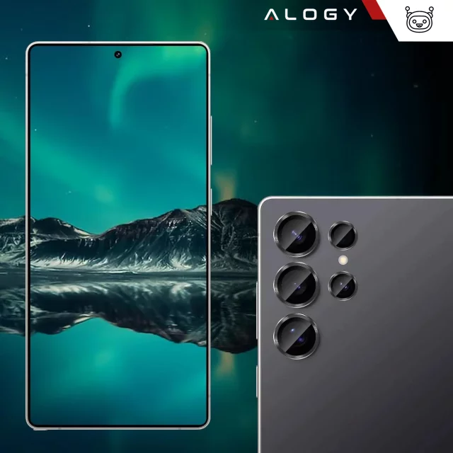 Alogy Lens Protector PRO Schutzhülle Glas für Samsung Galaxy S24 Ultra Kameraabdeckung Objektiv Kameralinsen