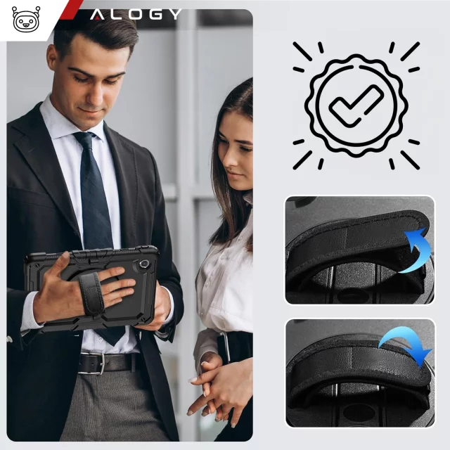 Etui pancerne 360 z miejscem na rysik do Lenovo K11/ K11E 11” / M11 10.95" 11" TB330FU TB330XU TB331FC Alogy Pirate 360 Case obudowa na tablet Czarne