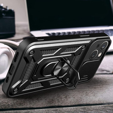 Alogy Camshield Stand Ring Case with Camera Cover for Apple iPhone 14 Plus