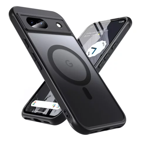 Google Pixel 8a case Alogy MagSafe Hybrid Matte Case MagMat matte black back cover