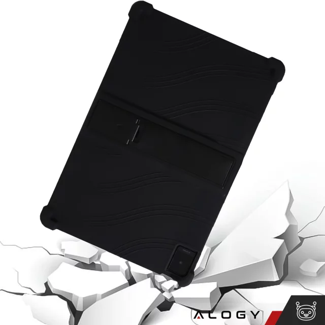 Skleněné pouzdro pro TCL TAB 10 Gen2 8496G 10,36" 10,4 Pouzdro na tablet Silikonové pouzdro Alogy Stojánek Černé Stylus Zdarma