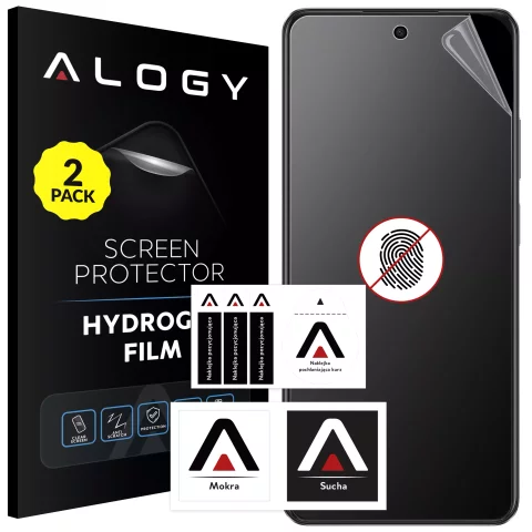 2x Folia "MATOWA" do Oppo A40 / A60 / A80 Hydrożelowa Alogy HydroSkin Matte Pro™ na ekran do etui "BEZ ODCISKU PALCÓW"