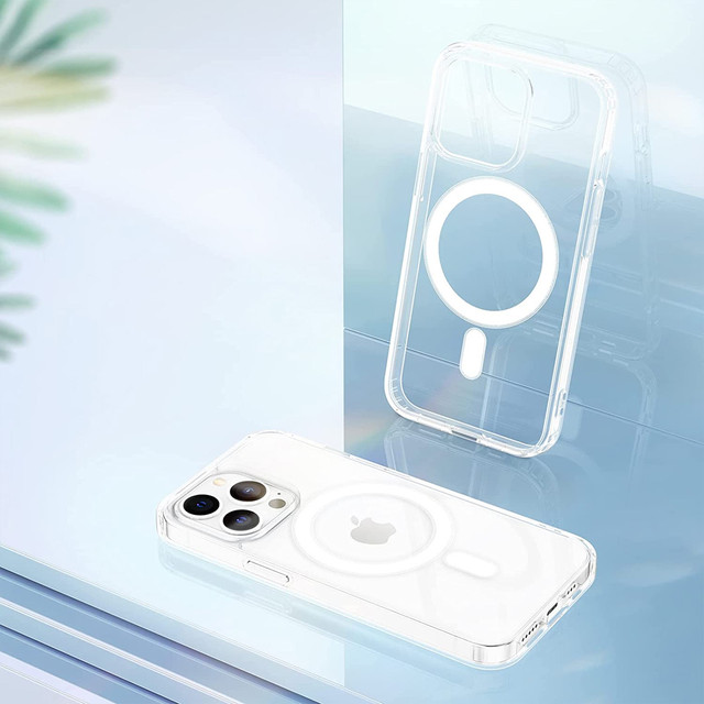 Case for MagSafe Ultra Slim Mag Alogy for Qi for Apple iPhone 13 Pro Max Transparent
