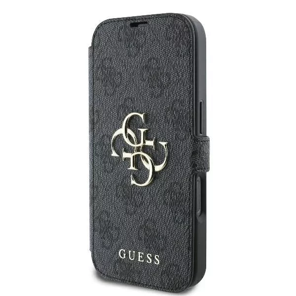 Guess GUBKP16X4GMGGR iPhone 16 Pro Max 6.9" černá/černá kniha 4G Metal Logo