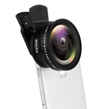Lens smartphone lens 2in1 kit Alogy Lens clip 0.45X Macro 12.5X wide