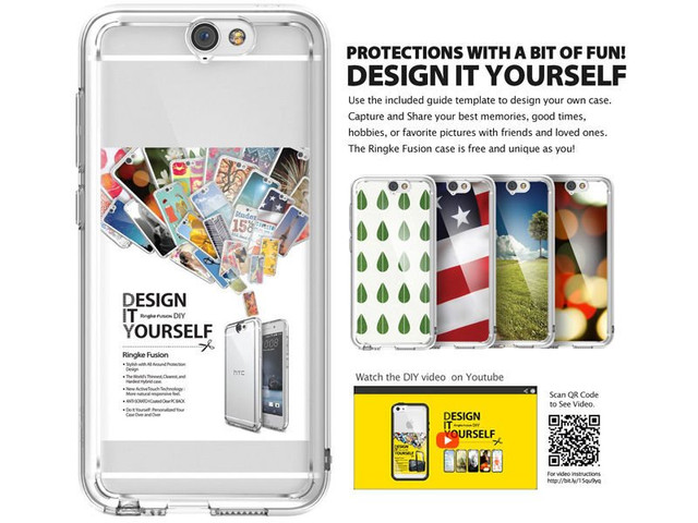 Etui ringke fusion htc one a9 růžové zlato