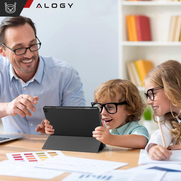 Tablet-Hülle für Lenovo Tab M10 3gen 3 GEN 10.1 2022 TB328FU TB328XU Gehäuse Case Alogy Book Cover Schwarz