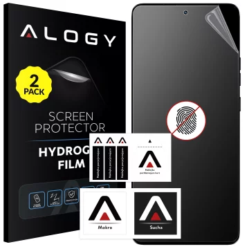 2x Folia "MATOWA" do Motorola Moto Edge 50 Ultra / Fusion / Pro Hydrożelowa Alogy HydroSkin Matte Pro™ na ekran do etui "BEZ ODCISKU PALCÓW"