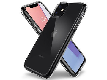 Spigen Ultra Hybrid case for Apple iPhone 11 Crystal Clear alogy glass