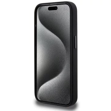 Etui do iPhone 15 Pro AMG Silicone Rhombuses MagSafe czarne