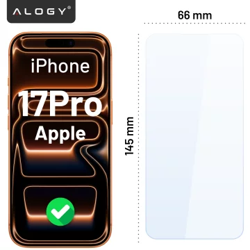 Gehärtetes Glas für Apple iPhone 16 Displayschutzfolie 9H Alogy Heavy Pro™️