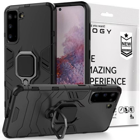 Pouzdro Alogy Stand Ring Armor pro Samsung Galaxy S21 Plus černé