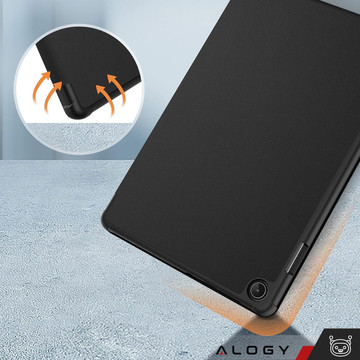 Tablet-Hülle für Lenovo Tab M10 3gen 3 GEN 10.1 2022 TB328FU TB328XU Gehäuse Case Alogy Book Cover Schwarz