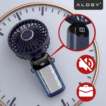 Ručně vyráběná stolní rukojeť Aloga Portable s USB-C tmavě modrou