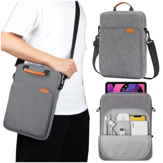 Alogy Laptop/ iPad Pro Air/ Tablet Bag 11-13 Inch Men's Women's Unisex Shoulder Strap Case Cover Pouch Gray